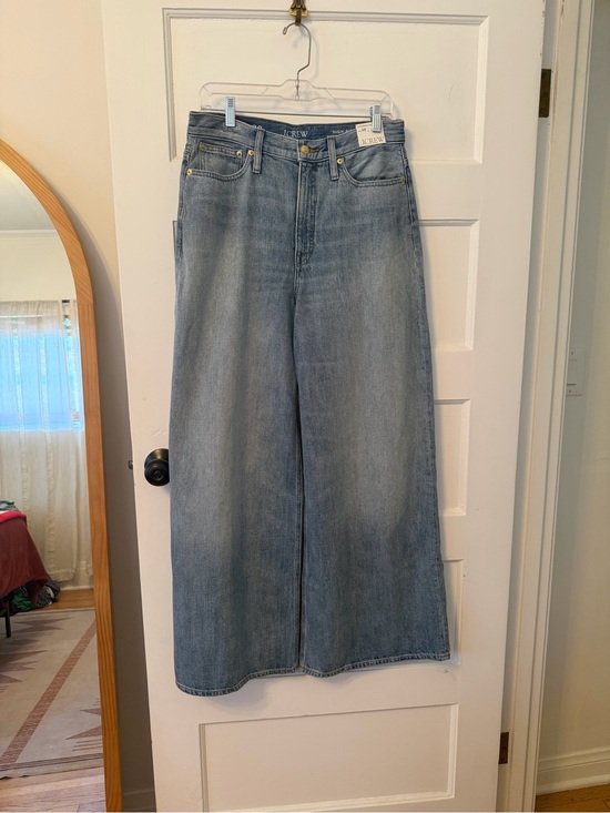 J. Crew Denim - J. Crew High Rise Super Wide-Leg Jeans. Size 30. Elliot wash